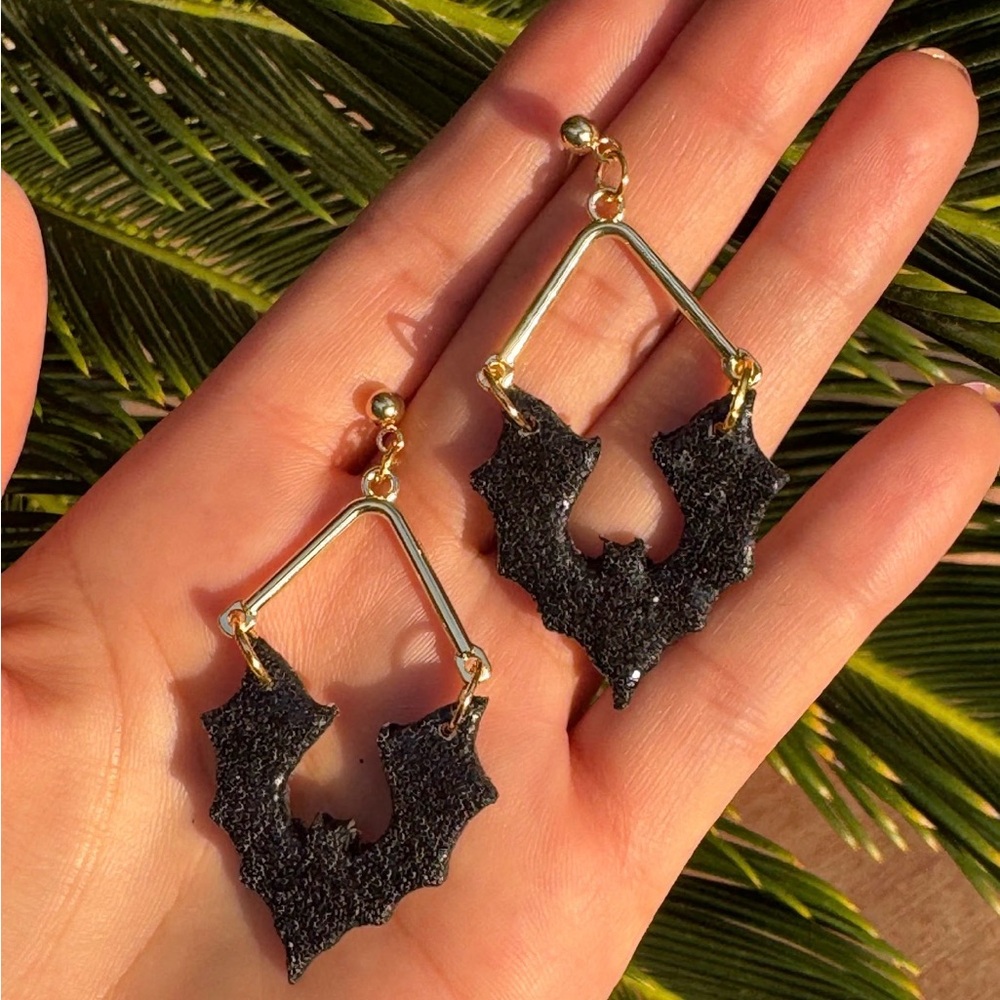 Halloween Bat Earrings